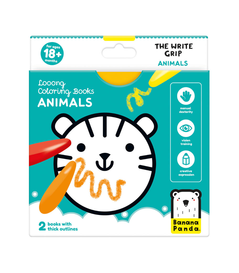 Looong Coloring Books The Write Grip - Animals Looong Coloring Books The Write Grip - Animals - Image 1