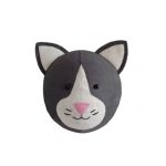 Black And White Cat Head (Mini)