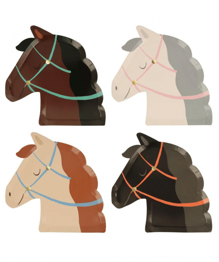 23824 Meri Meri Horse Plates - Image 1