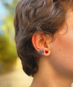Anastasia Kessaris for The Wonder Room Lilac Lightning Bolt Earrings - Image 4