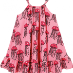 Bow Dress, Pink Jellyfish