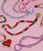 Mamacita XL Heart Necklace - Red/Pink - Image 3