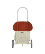 Rattan Mushroom Luggy, Red - Image 3