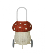 Rattan Mushroom Luggy, Red