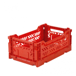 Mini Folding Crate - Red