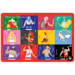 A To J Placemat - Gods Of Olympus