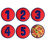 Pizza Game - Red Numbers