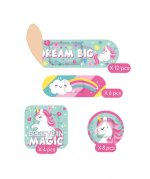 30 Printed Plasters - Be Brave, Unicorn - Image 2