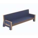 Cardboard Sofa Navy