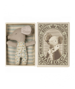 Sleepy/Wakey Baby Mouse In Matchbox - Blue - Image 2