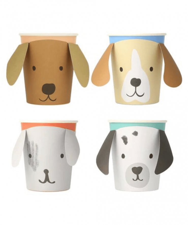 17812 Meri Meri Puppy Cups (x8) - Image 1