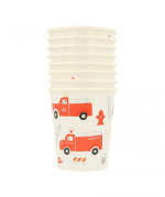 Meri Meri Fire Truck Cups (x8) - Image 3