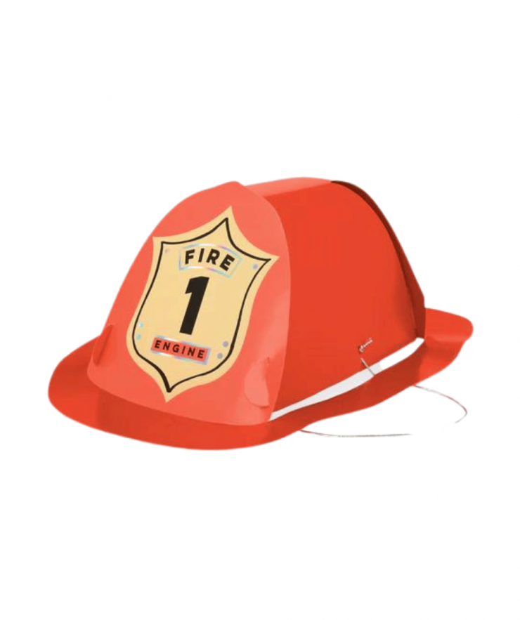 17793 Meri Meri Firefighter Hats (x8) - Image 1
