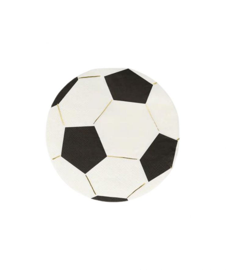17833 Meri Meri Soccer Napkins (x16) - Image 1