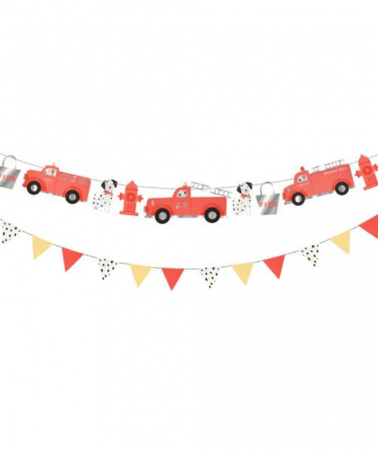 17788 Meri Meri Fire Truck Garland - Image 1