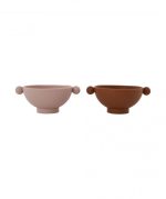 Tiny Inka Bowl- Pack of 2 Caramel/Rose