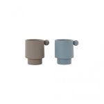 Tiny Inka Cup - Pack of 2 Dusty Blue/Clay