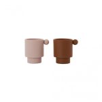 Tiny Inka Cup - Pack of 2 Caramel/Rose