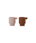 Tiny Inka Cup - Pack of 2 Caramel/Rose