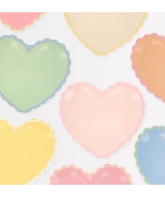 Meri Meri Pastel Heart Large Plates (x8) - Image 2