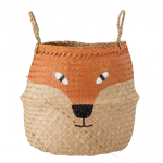 Fritse Basket, Orange, Seagrass
