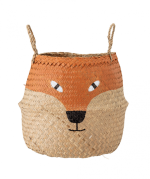 Fritse Basket, Orange, Seagrass
