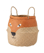 Fritse Basket, Orange, Seagrass - Image 3