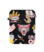 LOQI Laptop Cover - Snask Tiger Snake Black