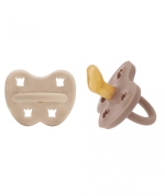 Set of 2 Orthodontic Pacifiers - Sandy Nude & Tan Beige (3-36 months) - Image 2