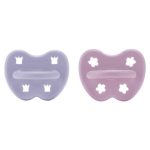 Set of 2 Orthodontic Pacifiers - Violet & Light Orchid (3-36 months)