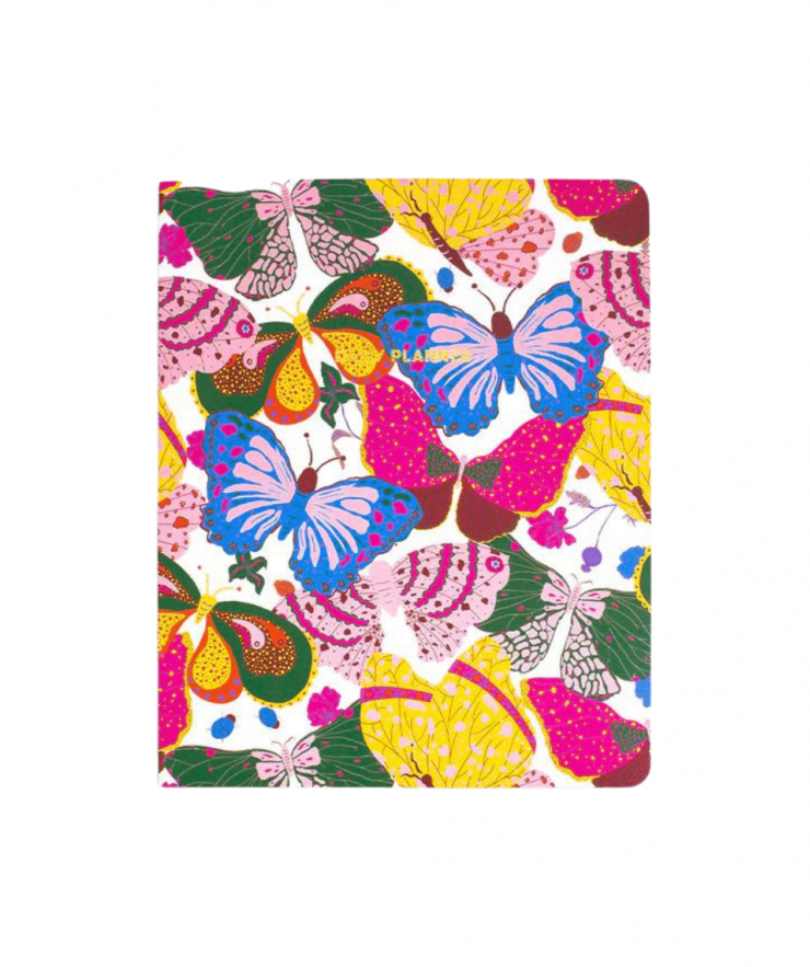 15250 To Do Planner, Berry Butterfly White - Image 1