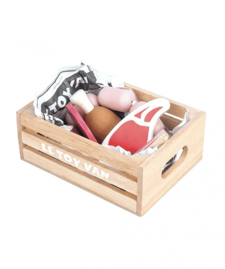 23086 Le Toy Van Market Meat Crate - Image 1