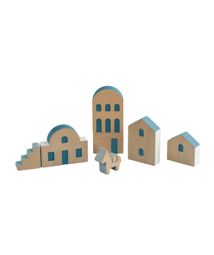 12717 Aegean Village, Building Blocks Toy Collection - Image 1