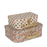 2 Pack Suitcase, Coeur Colore
