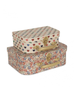 2 Pack Suitcase, Coeur Colore