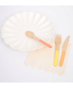Meri Meri Neon Wooden Cutlery Set (x 24) - Image 2