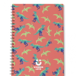 Red Dinos A4 Spiral Notebook