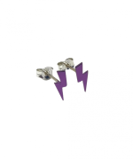 Anastasia Kessaris for The Wonder Room Lilac Lightning Bolt Earrings