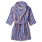 Naram Kids Bathrobe, Dazzling Blue And Rose
