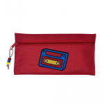 Red Pencil Case - Cassette Patch
