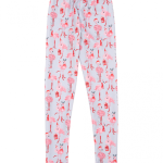 Christmas Grey Flamingo Leggings