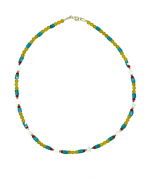 Semi-Precious Stones Necklace - Stars Yellow