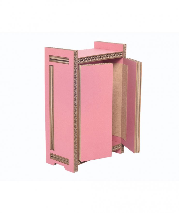 07271 Cardboard Wardrobe Rose - Image 1