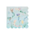 Meri Meri Mermaids Swimming Napkins (x 16)