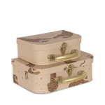 2 Pack Suitcase, Tiger Sand
