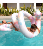 Giant Inflatable Noodle Snake, Tie Dye Multi - Image 2