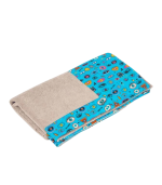 Sky Blue Eyes Greige, Head 2 Toe Beach Towel - Image 3