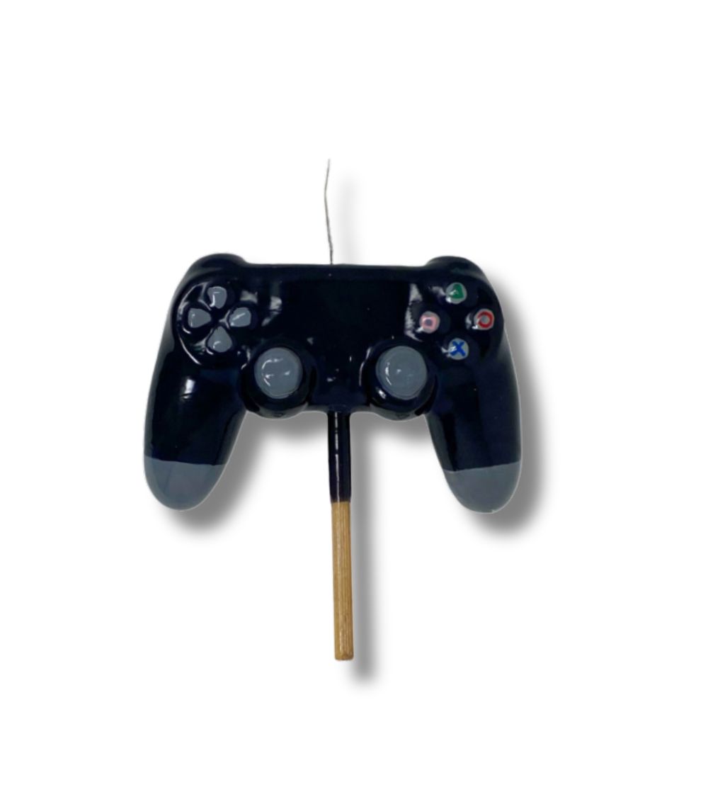 wonderlove easter candles (2) Black Playstation Control Easter Candle - Image 1