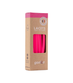 Thin Silicone Shoe Laces - Neon Pink