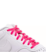 Thin Silicone Shoe Laces - Neon Pink - Image 2